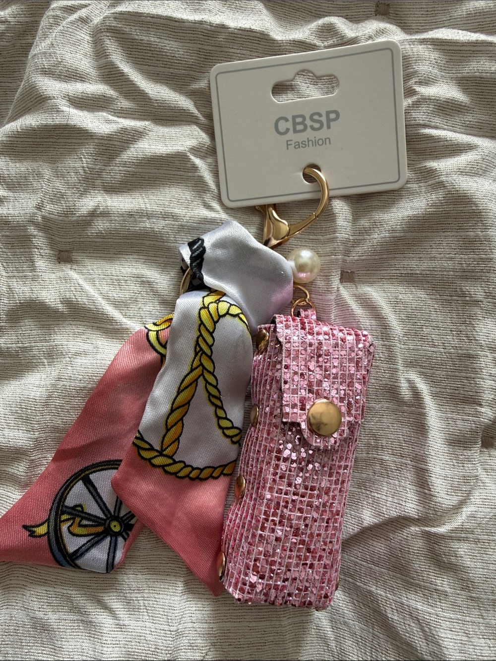 CBSP Fashion Pink & Multicolor Keychain Accessory NWT